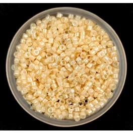   Miyuki Delica Japanese Seed Bead  - 2371 - Fancy Lined Cream - 11/0