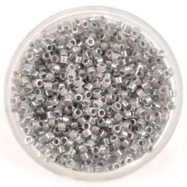   Miyuki Delica Japanese Seed Bead - 2392 - Dyed Pewter Lined Crystal 11/0
