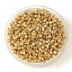 Miyuki Delica Japanese Seed Bead  size : 11/0 -  2501 - Duracoat Galvanized Pale Gold