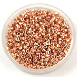   Miyuki Delica Japanese Seed Bead  size : 11/0 -  2518 - Duracoat Galvanized Rose Gold