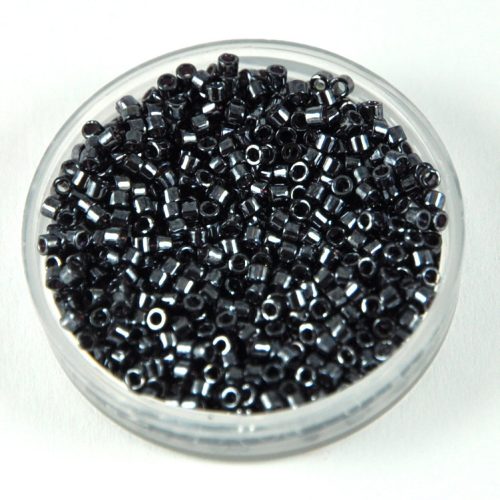 Miyuki delica gyöngy 0001 - Gunmetal - 11/0 - 50g-AKCIOS