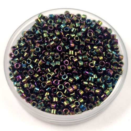 Miyuki delica gyöngy 0003 - Metallic Green Iris - 11/0 - 50g-AKCIOS
