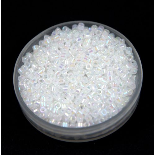 Miyuki delica gyöngy 0222 - Opal White AB - 11/0