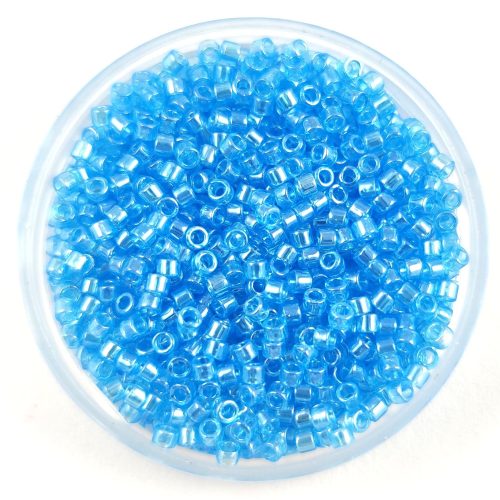Miyuki delica gyöngy - 1229 - Transparent Ocean Blue Luster  - 11/0