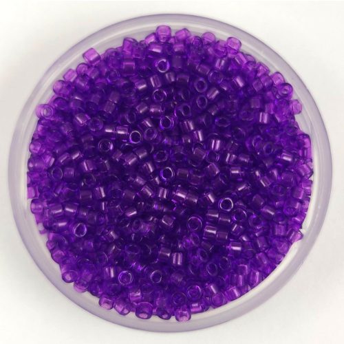 Miyuki delica gyöngy 1315 - Dyed Transparent Violet - 11/0