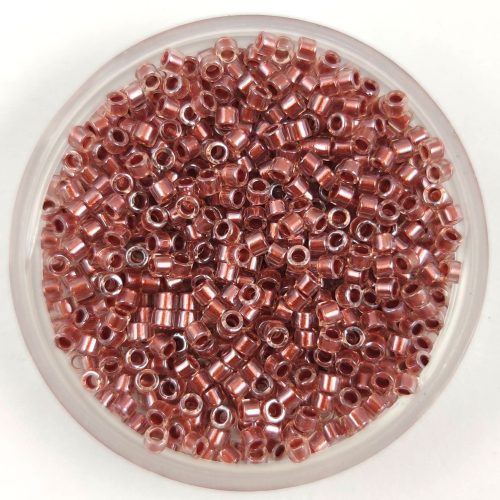Miyuki delica gyöngy - 1704 - Copper Pearl Lined Pink Mist - 11/0