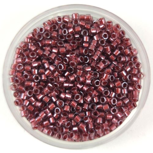 Miyuki delica gyöngy - 1705 - Copper Pearl Lined Dark Cranberry - 11/0