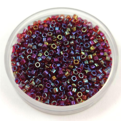 Miyuki delica gyöngy 1751 - Sparkling Red Lined Topaz AB - 11/0