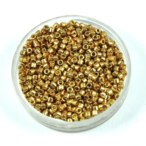 Miyuki delica gyöngy 1834 - Galvanised Champagne Duracoat - 11/0 - 50g-AKCIOS