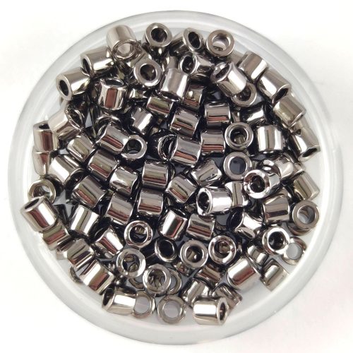 Miyuki Delica Japanese Seed Bead - 21 - Metallic Nickel Plated - 8/0