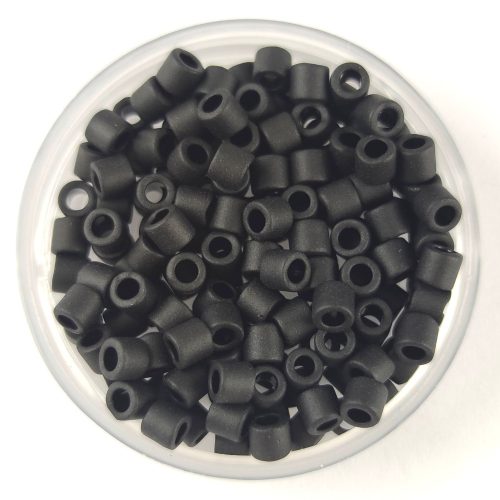 Miyuki Delica Japanese Seed Bead - 310 - Matt Black - 8/0