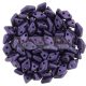 Diamond gyöngy - kétlyukú - Matte Metallic Purple - 4x6mm