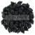 Diamond gyöngy - kétlyukú - Opaque Matte Black - 4x6mm
