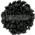 Diamond gyöngy - kétlyukú - Opaque Black - 4x6mm