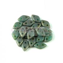   Diamond gyöngy - kétlyukú – Matte Oxidized Bronze Picasso - 4x6mm