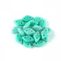 Diamond gyöngy - kétlyukú – Turquoise Green - 4x6mm