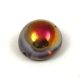 Dome - Czech Glass Bead - crystal santander - 14x8mm