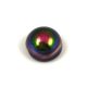 Dome - Czech Glass Bead - crystal magic lilac - 14x8mm