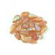 DropDuo - cseh préselt kétlyukú gyöngy - Crystal Matte Orange Rainbow - 3x6mm