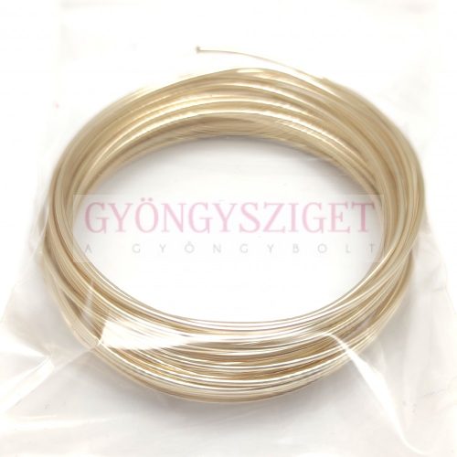 Aluminium Jewellery Wire - 1mm - 5m - Champagne