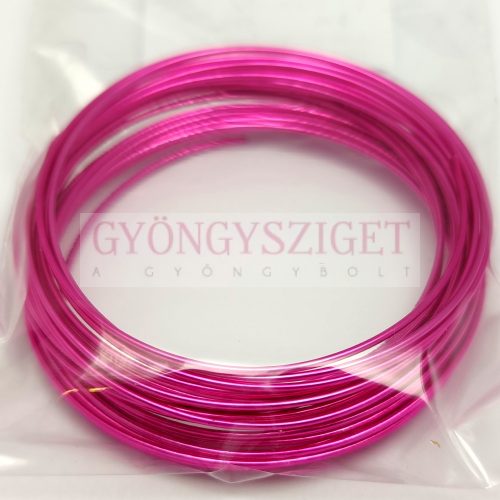 Aluminium Jewellery Wire - 1mm - 5m - Fuchsia