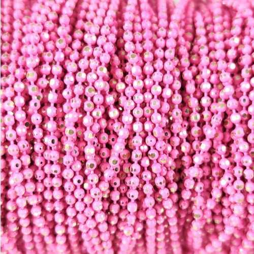 Ékszerlánc - golyós - 1.5mm - Pastel Pink