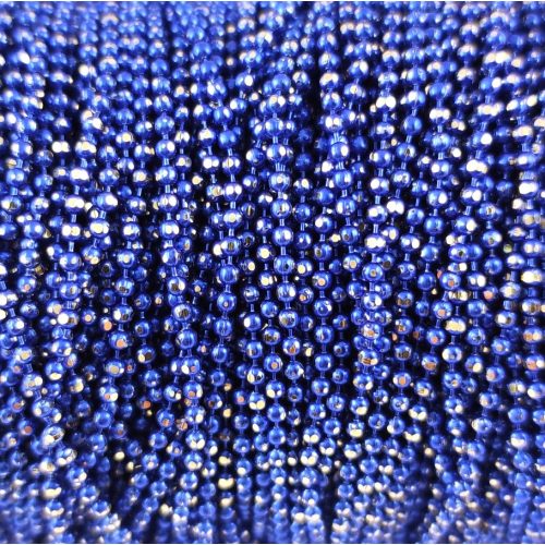 Ékszerlánc - golyós - 1.5mm - Sapphire Blue