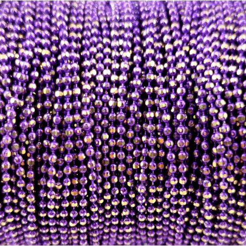 Ékszerlánc - golyós - 1.5mm - Metallic Purple