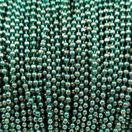 Ékszerlánc - golyós - 1.5mm - Metallic Green