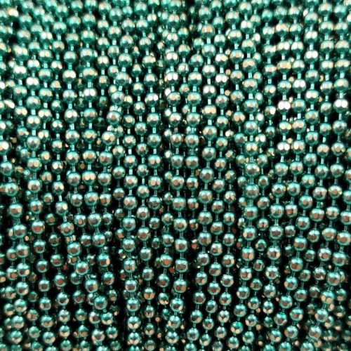 Ékszerlánc - golyós - 1.5mm - Metallic Green