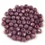 Czech Firepolished Round Glass Bead - English cut - Alabaster Vega Luster - 3.5mm