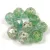 Cseh csiszolt golyó gyöngy - English cut - Transparent Green Silver Luster - 8mm