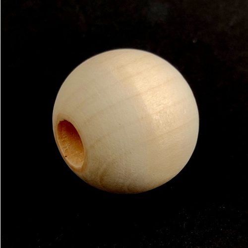 Wooden round bead - 27x29mm