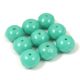 Donut - Czech Firepolished Faceted Bead - 6x9mm - Turquoise Green