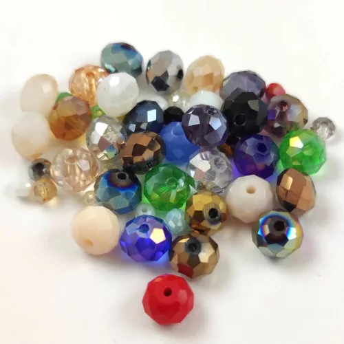 Csiszolt fánk gyöngy mix - 15g