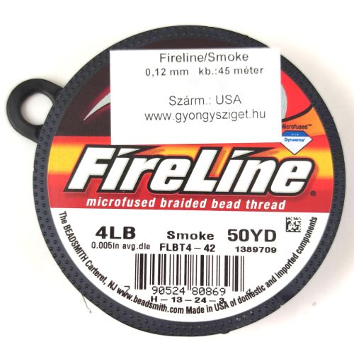 Berkley Fireline - Smoke - Beading Thread - 0.13mm