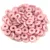 Fish Ring - Czech Glass Bead - Alabaster Pink Luster -1x4mm