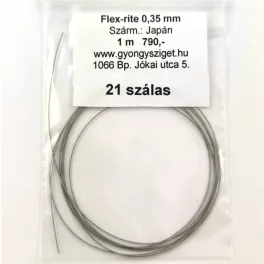   Flex-rite - nylon bevonatos rozsdamentes acél sodrony - 0.35mm - 21 szálas