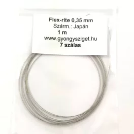   Flex-rite - nylon bevonatos rozsdamentes acél sodrony - clear - 0.35mm - 7 szálas