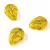 Czech Pressed Glass Bead - Flower Bud - Opal Yellow Gold - 15x10mm