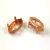 Finding - navette - copper coloured - beadable - 15x7mm