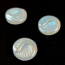 Fossil Coin gyöngy - Crystal AB - 19mm
