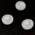 Fossil Coin bead - Crystal Matt Silver - 19mm