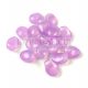 Tulip Petal - Czech Glass Bead 6x8mm - Crystal Opal Purple