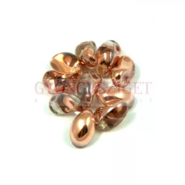 Tulip Petal - Czech Glass Bead 4x6mm - crystal apollo