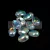 Tulip Petal - Czech Glass Bead 6x8mm - Crystal AB
