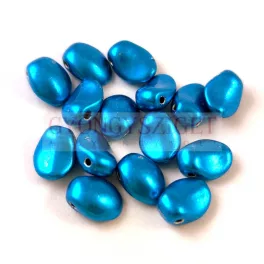   Tulip Petal - Czech Glass Bead 8x6mm - Crystal Polychrome Capri