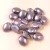 Tulip Petal - Czech Glass Bead 8x6mm - Crystal Polychrome Lavender