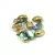 Préselt virágszirom gyöngy - Tulip Petal - 4x6mm - crystal golden rainbow
