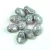Tulip Petal - Czech Glass Bead 8x6mm - Alabaster Gray Bronz Luster